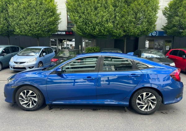 Honda Civic cena 70000 przebieg: 76000, rok produkcji 2018 z Warszawa małe 352